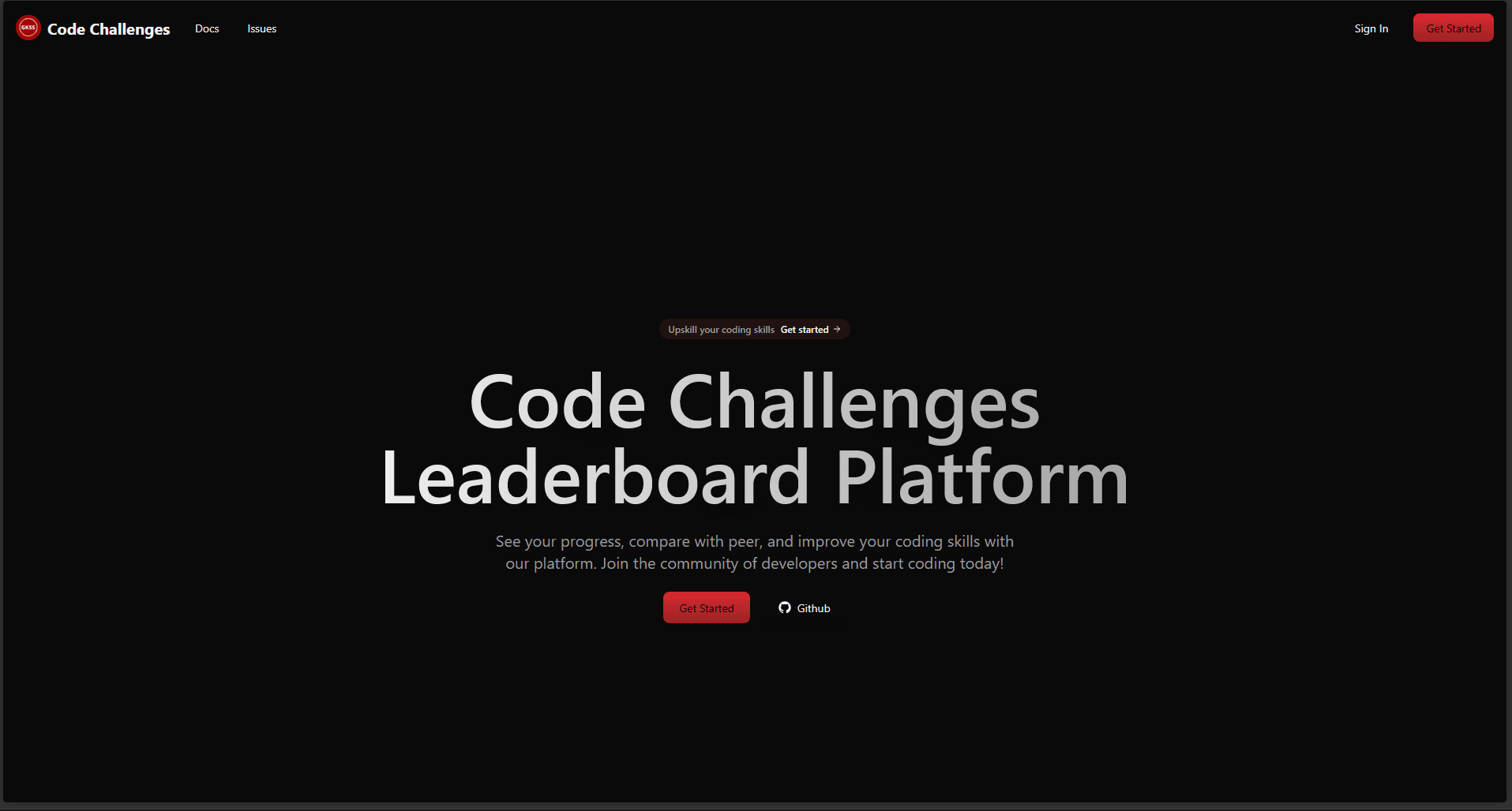 Image of GKSS Code Challenges Platform